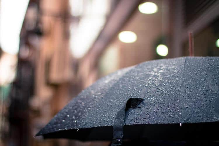 paraplu regen slecht weer