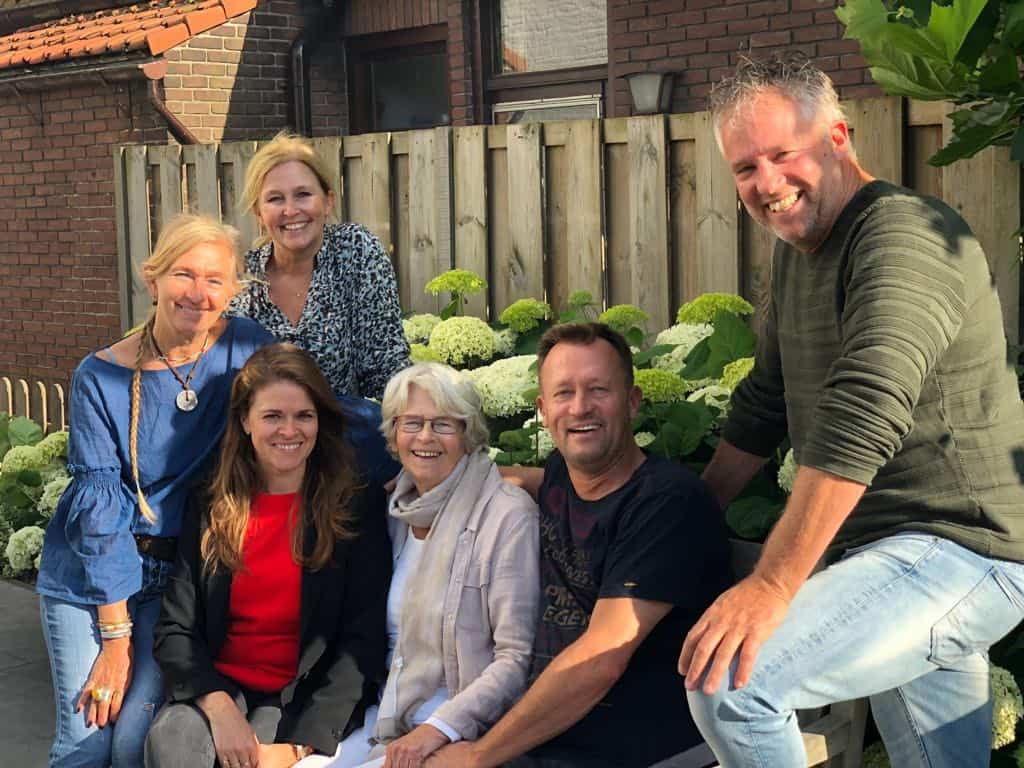 familie in het buitenland familiefoto