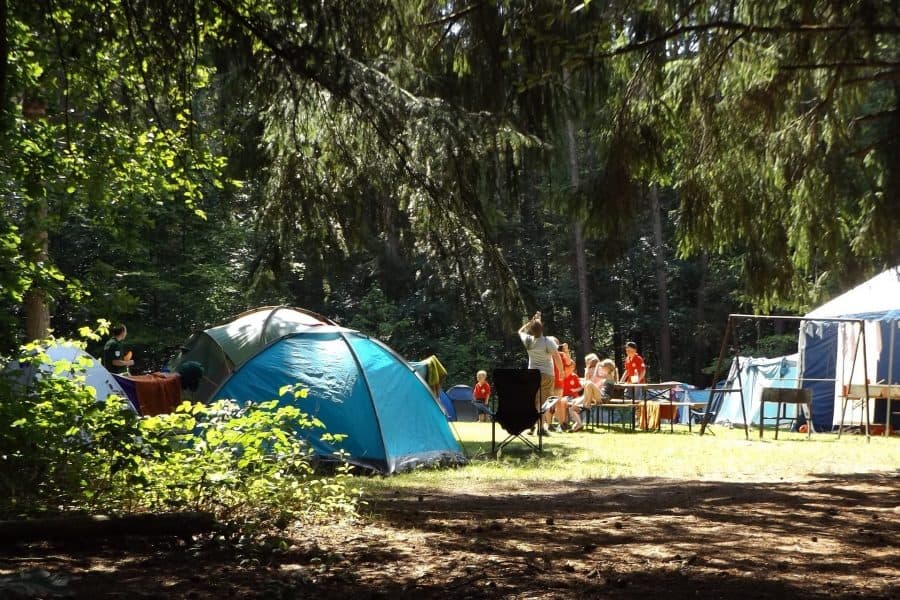 kamperen mee op vakantie