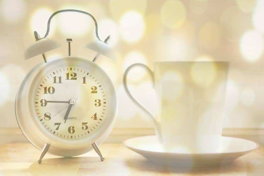 ochtendritueel koffie wekker