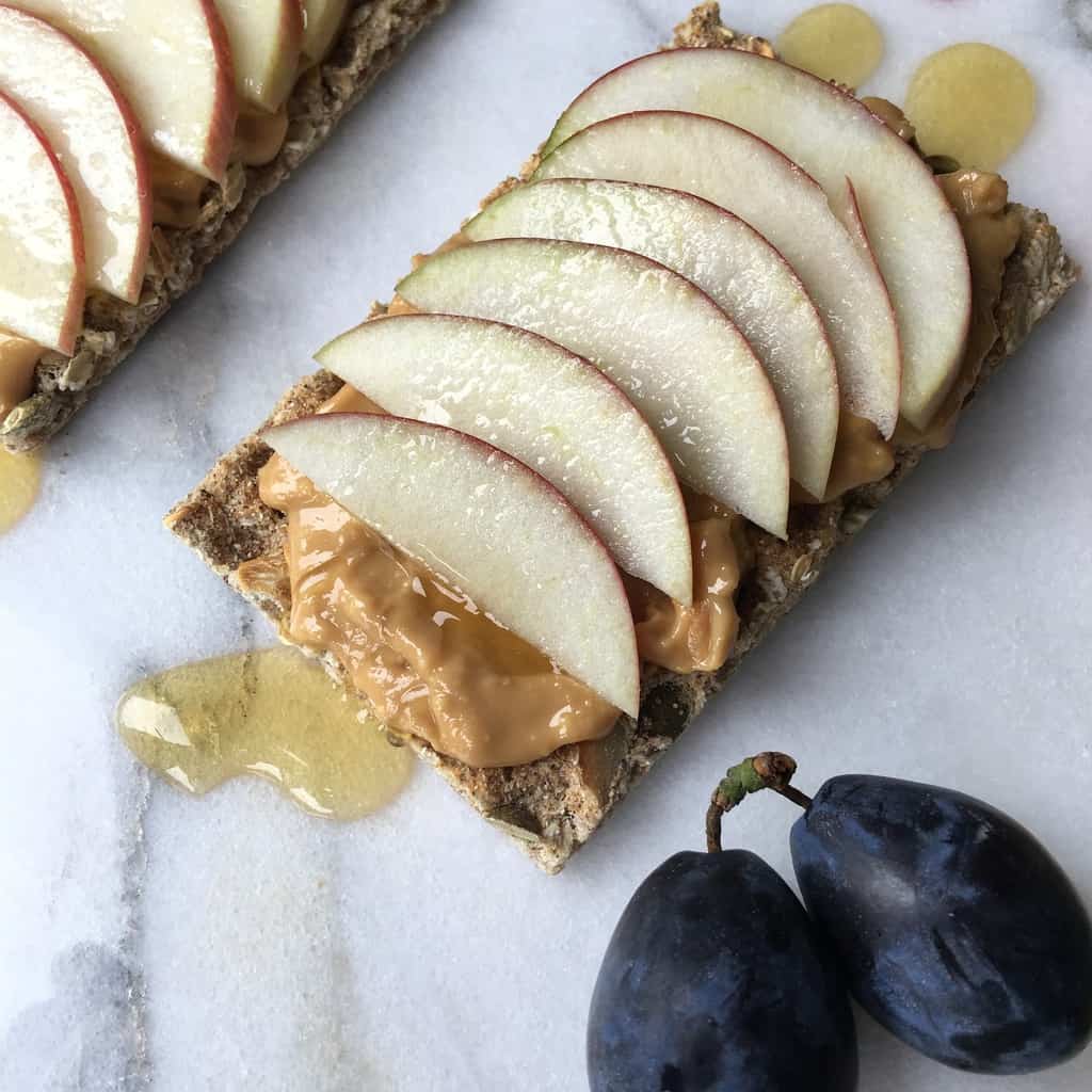 cracker pindakaas appel