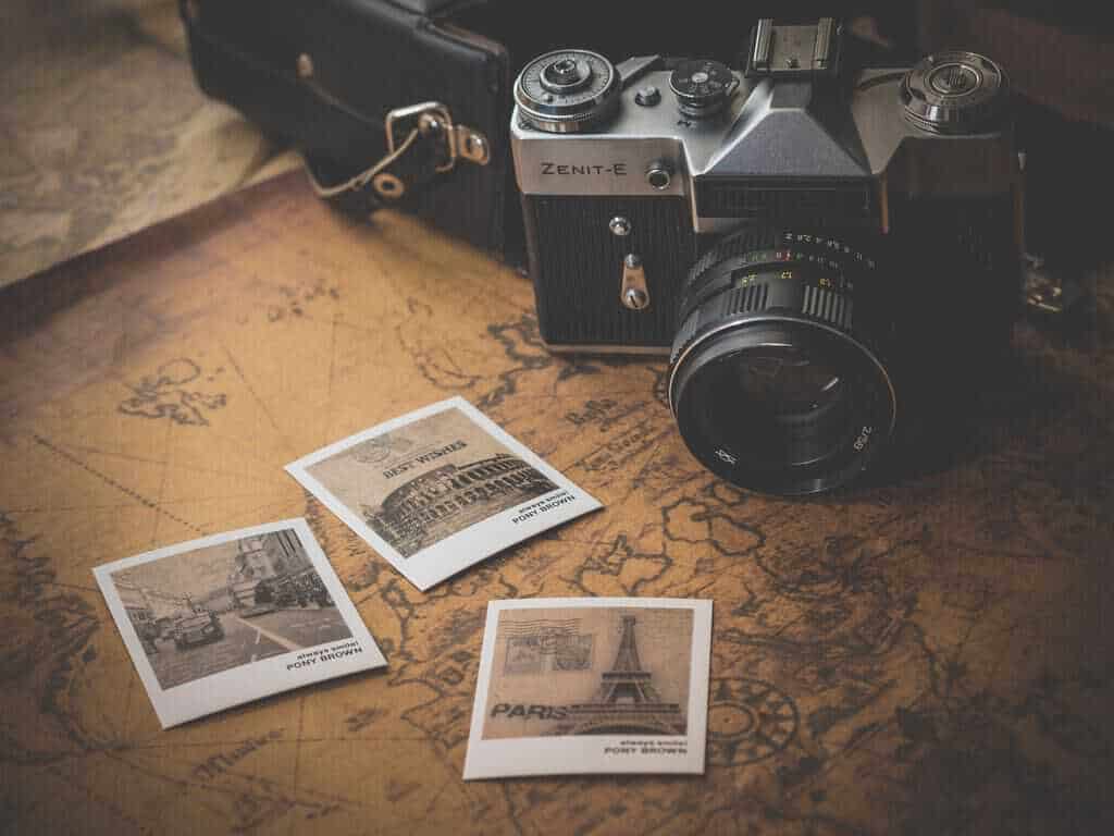 polaroid reizen vakantiefoto's