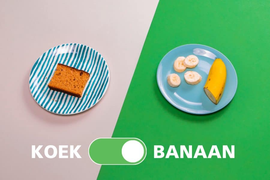 Eetwissel koek banaan